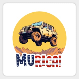 MURICA - Jeep life i Magnet